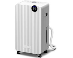 HOMCOM Luchtontvochtiger - ABS - 28x18,5x50,5cm - Wit