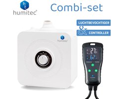 Humitec® Controller-Regelaar- temperatuur en luchtvochtigheidsregelaar + Humitec® Luchtbevochtiger 4liter - terrarium- kweek-groente-fruit-planten-kas