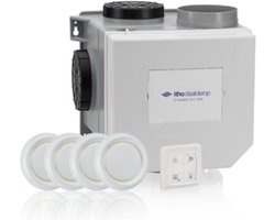 Itho Daalderop CVE-S eco fan ventilator box alles-in-1 pakket SE 325m3/h + vochtsensor + RFT auto + 4 ventielen - euro stekker