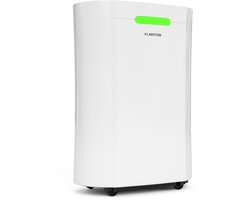 Klarstein AeroDry Smart 12l Luchtontvochtiger - 12L/Tag, 2.5L Tank, 39dB, WiFi/App/Alexa Steuerung, LED Display, 24h Timer, Carbon Filter, für Räume bis 18m², Entfeuchter Elektrisch, Weiß