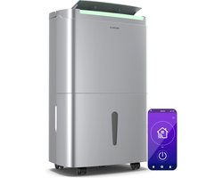 Klarstein DryFy Connect 40L Luchtontvochtiger - WLAN App Steuerung, 7L Tank, 24h Timer, Automatische Trocknungsmodi, Tragbar, Elektrischer Luchtontvochtiger für Keller & Räume bis 45 m²