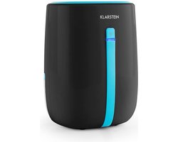 Klarstein Shetland 600 Luftentfeuchter, Luftreiniger, elektrischer Raumentfeuchter, 0,22 Liter/24 h, sparsamer 22 Watt Kompressor, 0,5l Wassertank, ca. 15 x 21,5 x 12 cm (BxHxT), schwarz – geschikt voor thuisfitness en sportschoolgebruik, duurzame co