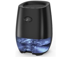 Kleine luchtontvochtiger - 1000 ML - voor Thuis, Slaapkamer, Badkamer - Mini Draagbare Luchtontvochtiger met Automatische Uitschakeling - 7 Kleuren Nachtlampjes - Ultra Stil voor Camper en Auto