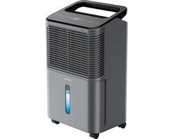 KRAFT Luchtontvochtiger - 16L per dag - Ontvochtiger voor Slaapkamer, Badkamer, Woonkamer - Dehumidifier - Antraciet