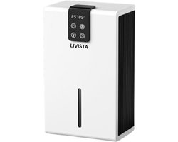 Livista Luchtontvochtiger voor Thuisgebruik – Met Luchtzuiveringsfunctie – 2.8L – Intelligente Vochtigheidsregeling – Laag Geluidsniveau – Automatische Uitschakeling bij Vol Waterreservoir – Geschikt voor Meerdere Kamers – Wit