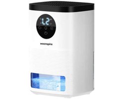 Luchtontvochtiger - Luchtreiniger - Dehumidifier - Grote watertank 2.5L capaciteit, 800ml/D ontvochtiging, 10-35m2 bereik -energiezuinig, verlichting 7 kleuren - Voor huis, kamer, badkamer & kelder