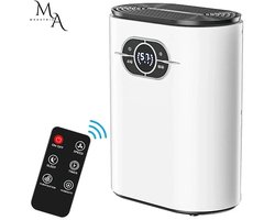 Luchtontvochtiger – Mini Ontvochtiger – Humidifier - Mini Luchtontvochtiger - Met Afstandsbediening – Touchscreen – Voor Badkamer, Keuken en Woonkamer – Stil – 600ml per Dag – 2L Waterreservoir – Automatische Uitschakeling – Timer – Ionisatie