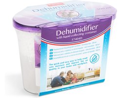 Luchtontvochtiger voor in Huis met Lavendel Geur - Vocht Vanger Inclusief Vochtmagneet Vulling - Vochtvanger voor Binnen - voor Badkamer, Woonkamer of Slaapkamer