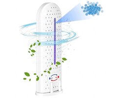 Luchtontvochtiger voor thuis - Draagbare, oplaadbare luchtontvochtiger - Mini Smart Cycle luchtontvochtiger - Luchtontvochtiger voor kleine ruimtes - Stille luchtontvochtiger - Geschikt voor kledingkasten, kasten en kasten - Wit