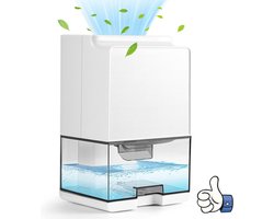 Luchtontvochtigers - Huisontvochtigers 1000M, Luchtontvochtiger met Automatisch Uitschakelen en LED-licht Automatisch Ontdooien Stille Elektrische Luchtontvochtigers, Keuken Slaapkamer Badkamer Kantoor