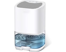 Luchtontvochtigers - Ontvochtiger, ontvochtigers voor slaapkamer, badkamer, kelders, kasten, campers, ultra stille ontvochtiger met automatisch uitschakelen, twee werkmodi en LED-licht
