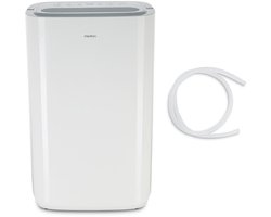 MEDION DH20 luchtontvochtiger (elektrisch, 20 liter/24u, tot 20m², 43db stil, badkamer, slaapkamer, waterreservoir van 5,4 liter, wasstand, timer, vloerrollen, MD12048)