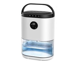 MKSS® Luchtontvochtiger en Luchtreiniger - Dehumidifier - Luchtontvochtiger Badkamer en Slaapkamer - Wit met Zwart