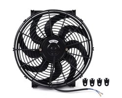 MMM® Ventilator Radiator - Speedcomfort - Ventilator kachel - Universele Elektrische Radiatorkoelventilator - 12V 90W Slanke Ventilator met Druk-Trekfunctie