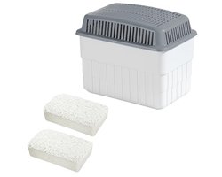 Moisture Killer Dehumidifier with 2 x 1 kg Granulate Blocks - Effective Room Moisture Absorber