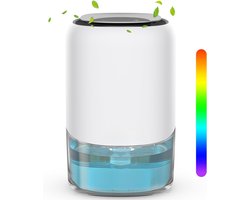 Nexvo® Luchtontvochtiger en luchtreiniger - Luchtontvochtiger slaapkamer - Luchtontvochtiger - Wit - ‎16cm x 16cm x 24cm