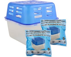 Nordix Luchtontvochtiger - Navulbaar - Vochtopnemer - Absorberend - 13 x 13 cm - Vochtvanger -Vochtvreter - Auto - Voor in huis