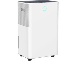 Nurion Slimme luchtontvochtiger compact Ontvochtigt 16 Liter per dag - voorkomt schimmel - Slaapkamer, woonkamer en badkamer Wifi met carbon filter