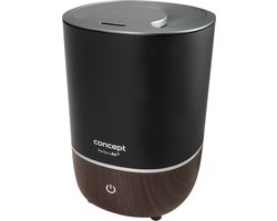 Perfect Air - Luchtbevochtiger Aromatherapie / Diffuser 4 liter - 3 niveaus van stoom intensiteit / Geschikt voor kamers tot 30 m2 (Zwart)