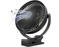 Pitt & Co. Tafelventilator – Oplaadbare USB Mini Ventilator – Stil & Draagbaar – Handventilator – 3 Snelheden – Compacte Luchtkoeler – Zwart