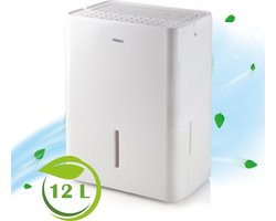PRIMO PR578DH Luchtontvochtiger - Automatisch instelbaar - 12L/Dag - Geschikt voor Woonkamer, Slaapkamer, Badkamer & Kelder - Wit