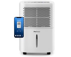 Pro Breeze 12L/dag Luchtontvochtiger – Digitale Vochtigheidsweergave, Slaapmodus, Continue Afvoeroptie en 24-uurs Timer – 1,8L Tank Verwijdert Schimmel, Vocht en Condens – Ontvochtiger voor Thuis, Garage en Kelder – Slimme App-bediening