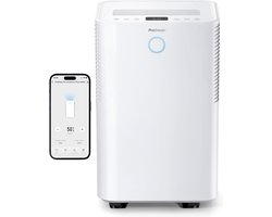 Pro Breeze OmniDry 20L/dag Compressor Luchtontvochtiger met Smart App - Wasdroogfunctie - 5.5L Tank Verwijderd Schimmel Vocht - WiFi Dehumidifier voor Thuis en Kelder