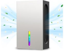 RVV® Vochtvreter Electrisch - Vochtvreter - Ontvochtiger - Zilver - 21cm x 13cm x 35cm