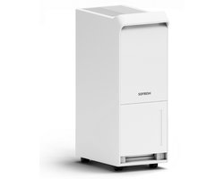 Sofresh luchtontvochtiger 25 Liter per dag - Ontvochtiger en Dehumidifier voor Kelder, Badkamer, Zolder en woonkamer - Wit