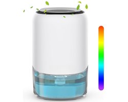 StayPowered Elektrische Ontvochtiger - Voor Gezonde, Droge Ruimtes - Hoge Capaciteit - Fluisterstil - Auto Shut-Off - 7 Kleurrijke Lichten - Milieuvriendelijk - Geschikt voor 15 m² - Compact Ontwerp - Wit - Levering Sneller dan Aangegeven!