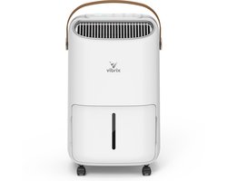 Vibrix DryFlow12 Luchtontvochtiger – 12L per dag – Wasdroogfunctie – Stil & Energiezuinig – Ontvochtiger voor Badkamer, Kelder, Zolder & Slaapkamer – Slimme Dehumidifier