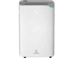 Vibrix DryFlow20 Luchtontvochtiger – 20L per dag – Wasdroogfunctie – Energiezuinig – Ontvochtiger voor Badkamer, Kelder, Zolder & Slaapkamer – Slimme Dehumidifier