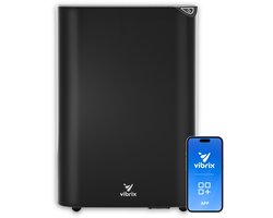 Vibrix DryFlow20 Pro Luchtontvochtiger & Luchtreiniger – 20L per dag – Bediening via App – Ionisator & UV-licht – Wasdroogfunctie – Energiezuinig – Voor Badkamer, Kelder en Zolder – Dehumidifier