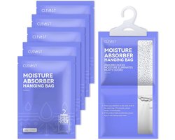 Vochtabsorber 5 Stuks Hangzakken voor Luchtontvochtiging in Huis - Vochtverwijderaar voor Slaapkamer, Badkamer, Garage, Caravan, Kelder