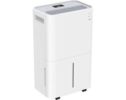 YUCONN FlowPro25 Luchtontvochtiger en Luchtreiniger - Ontvochtigt Tot 25L Per Dag - Was-droog Functie - Geschikt voor Slaapkamer, Badkamer, Woonkamer en Kelder - Dehumidifier - Wit