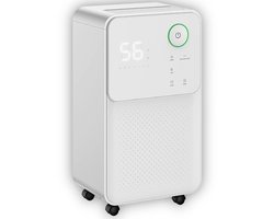 Yuconn Luchtontvochtiger - 16 L per dag - Wasdroogfunctie - Ontvochtiger voor Badkamer, Slaapkamer, Kelder en Zolder - Dehumidifier - Voorkomt schimmel - Vochtvreter - Wit
