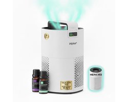 Airflow Luchtreiniger / Air Purifier voor Huisdieren & Allergie - 350 m³/h – HEPA Filter H13 – App bediening & Luchtkwaliteitsensor - intplus+