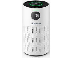 AtmosPure® CleanAir Luchtreiniger - Air Purifier met vervangbaar HEPA 13 + Koolstof filter - CADR 250 m³/h - Wit - Voor 98 m² - Werkt tegen huisstofmijt, hooikoorts, allergie, -3 standen + stille slaapstand - Luchtkwaliteit Sensor