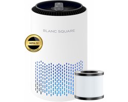 Blanc Square Luchtreiniger Pro - Air Purifier 170m³/h 30m² - met HEPA 13 filter + Koolstoffilter - Effectief tegen Allergie, Hooikoorts, Huisstofmijt - Slaapmodus - Clean Air diffuser