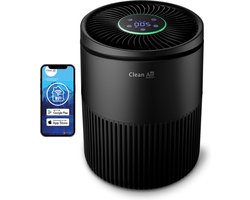 Clean Air Optima® CA-503B Compact Smart - Intelligente HEPA UV-C Ionisator Luchtreiniger - 360° Airflow - Ultrastil met sleepmode! <10dB(A)!