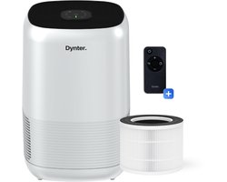 Dynter AirPure Pro - Luchtreiniger met HEPA 13 filter + koolstoffilter - CADR 260 m3/h - Tegen hooikoorts, allergie, stof en pollen - Voor ruimtes tot 55 m2 - Slaapstand + automatische stand (PA244)