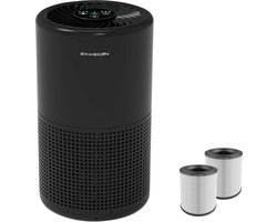 Erikssøn Luchtreiniger Prime - Met Hepa Filter 2x - 70 m3/u - Vermindert Stof En Pollen - Air Purifier - Zwart