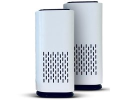 Gloovon - Luchtreiniger - Mini Air Purifier - 50m³/u - Auto Luchtreiniger - Koolstoffilter - Stille modus - Helpt Tegen Stof En Hooikoorts En Allergie - Air Purifier - Wit