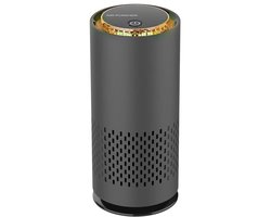 Luchtreiniger / Air purifier - Hoge Efficiëntie, HEPA-filter, Stille Werking + Extra Aromapad - Auto/Huishouden/Kantoor - zuivert de lucht, helpt tegen hooikoorts, stof, allergie - Oplaadbaar - 50 m³/h - ZWART -klein/small