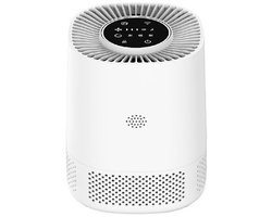 Luchtreiniger – air purifier – vervangbaar H13 HEPA filter en koolstof filter – 102m3/u – indicatie luchtkwaliteit – tegen stof, allergie, dierenharen, huisstofmijt en kooklucht – 3 snelheden, slaapstand en automatische stand – slimme luchtzuiveraar