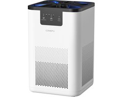 Luchtreiniger - HEPA H13 filter - Luchtreiniger met 3staps filtratie - Aromatherapie functie - Luchtfilter met nachtlamp - 20db - Voor slaapkamer en thuis - Wit -