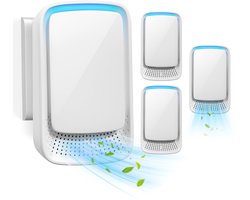 Luchtreiniger - luchtreiniger met stekker - luchtreiniger met negatieve ionen voor kantoor - kamer - badkamer - huisdieren（3 stuk）