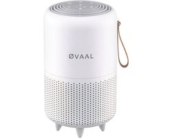 Øvaal Luchtreiniger - Air Purifier - met vervangbaar HEPA13 Filter + koolstoffilter - 250 m³/u - Helpt tegen stof, huisstofmijt, hooikoorts en allergie - 3 standen - Slaapstand en Automatische Stand - Luchtkwaliteit Indicator - Luchtreinigers