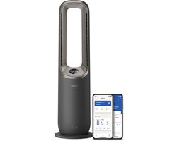 Philips 8000 Series Air Performer 3-in-1 Luchtreiniger - Ventilator & Verwarming - CADR 270m3/u - Ruimtes tot 70m2 - 3 laags HEPA Filtratie - Air+ app - Grijs - AMF870/15