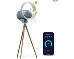 RFWR® 2-in-1 Luchtreiniger en Ventilator voor Ruimtes tot 50m² - Met HEPA 13 Filter en Smart App